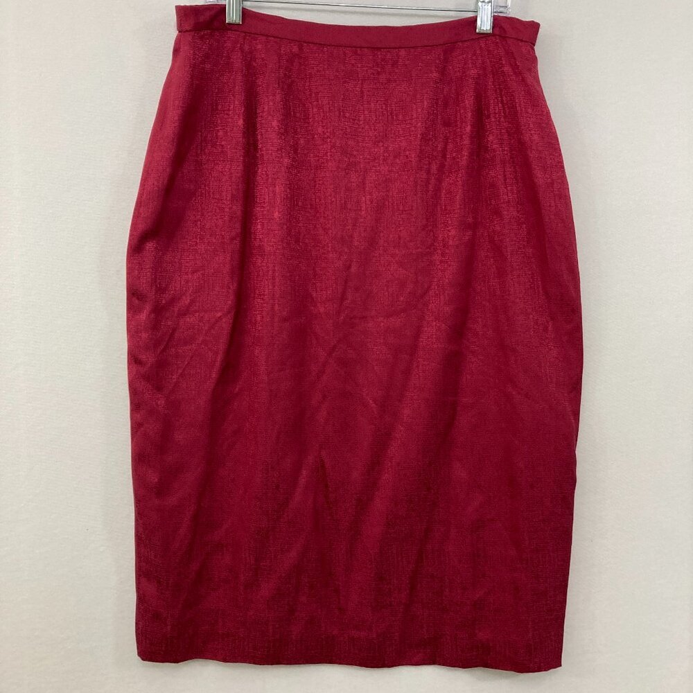 Adrianna Papell Red Pencil Skirt - Picture 1 of 9